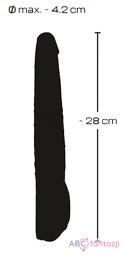 Wibrator 19 cm z funkcją ruchu góra-dół- Black Push