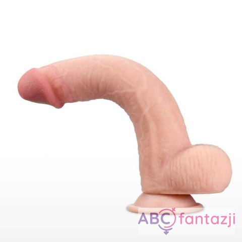 Dwuwarstwowe dildo z przyssawką 23cm silikon od Lovetoy Dwuwarstwowe dildo z przyssawką 23cm silikon od Lovetoy