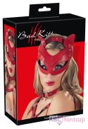Damska czerwona kocia maska Bad Kitty