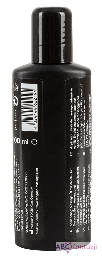 Olejek do masażu Magoon Wanilia 100 ml Olejek do masażu Magoon Wanilia 100 ml