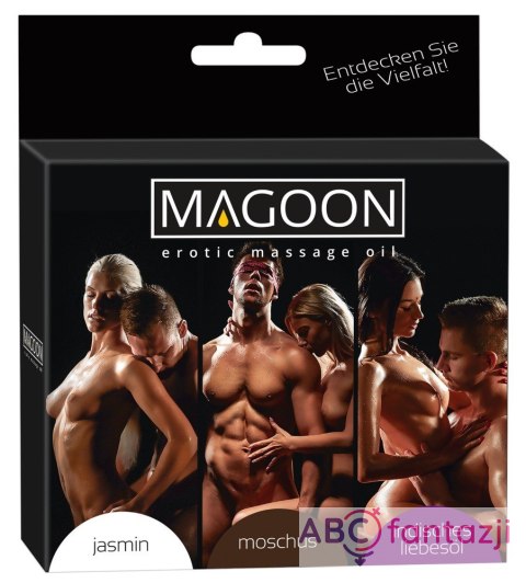 Zestaw olejków do masażu - Magoon, 50ml Zestaw olejków do masażu - Magoon, 50ml