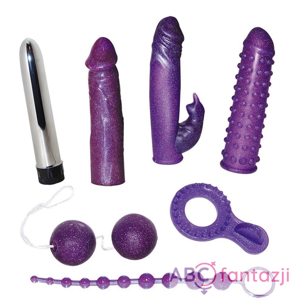 Purpurowy zestaw zabawek miłosnych