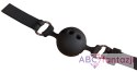 Czarny silikonowy knebel kula Bad Kitty śr. 3,5cm
