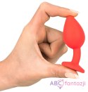 Korek analny elastyczny jedwabiście gładki czerwony Joy Jewel