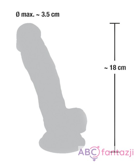 Realistyczne dildo z silikonu medycznego 18cm Realistyczne dildo z silikonu medycznego 18cm